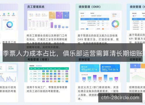 季票人力成本占比，俱乐部运营需算清长期细账